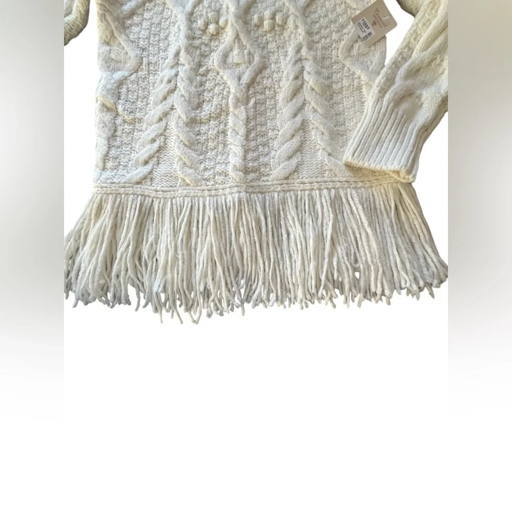 NWT Women’s Room 34 Dex/ Black Tape Cream Turtleneck Sweater in Size Medium. - Picture 7 of 13